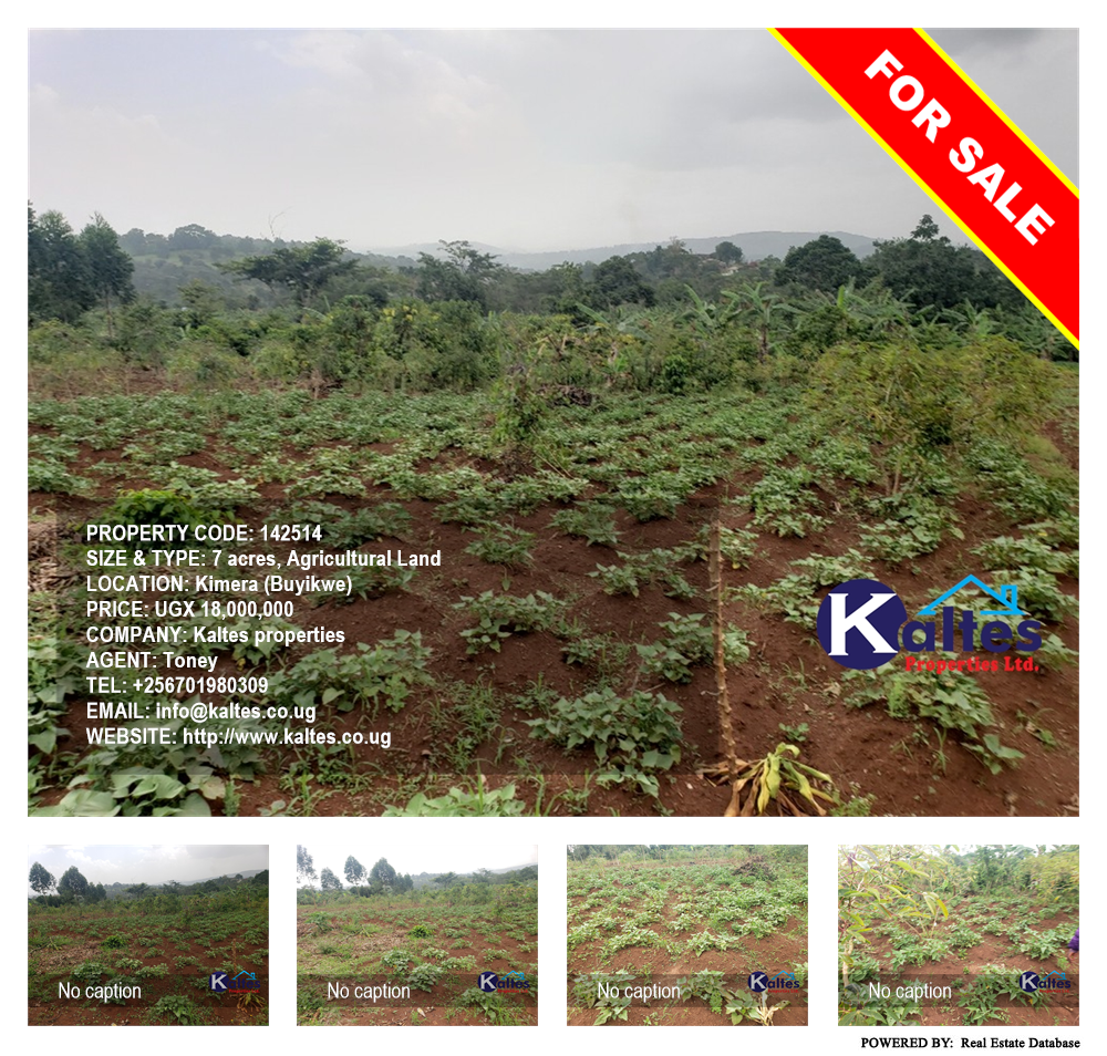 Agricultural Land  for sale in Kimera Buyikwe Uganda, code: 142514