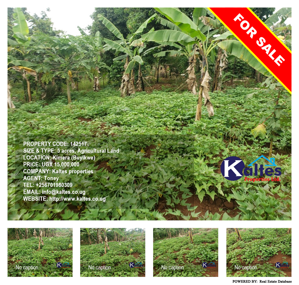 Agricultural Land  for sale in Kimera Buyikwe Uganda, code: 142517