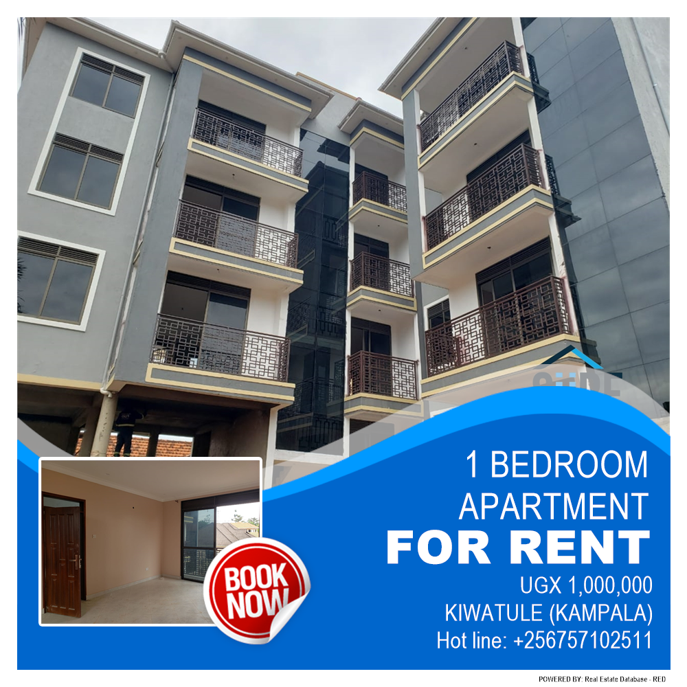 1 bedroom Apartment  for rent in Kiwaatule Kampala Uganda, code: 142518