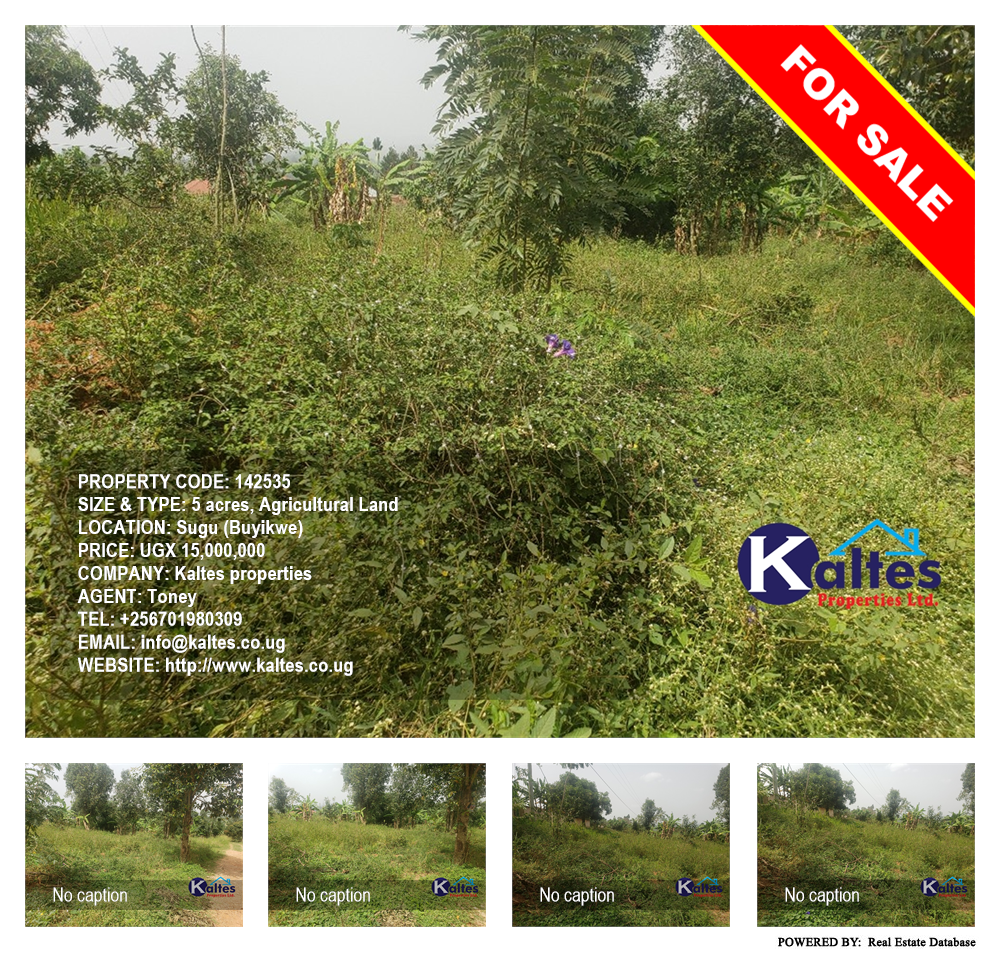 Agricultural Land  for sale in Sugu Buyikwe Uganda, code: 142535