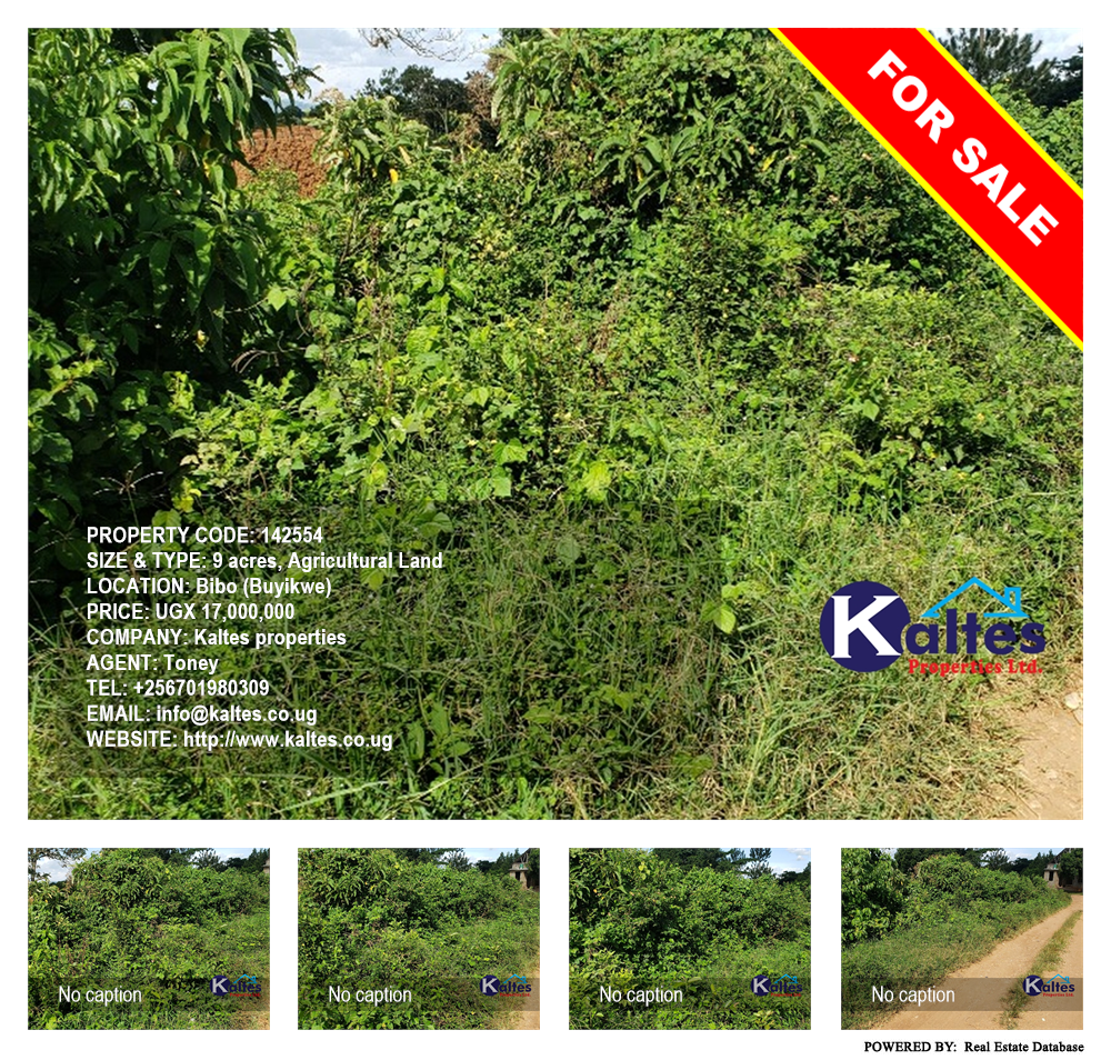 Agricultural Land  for sale in Bibo Buyikwe Uganda, code: 142554
