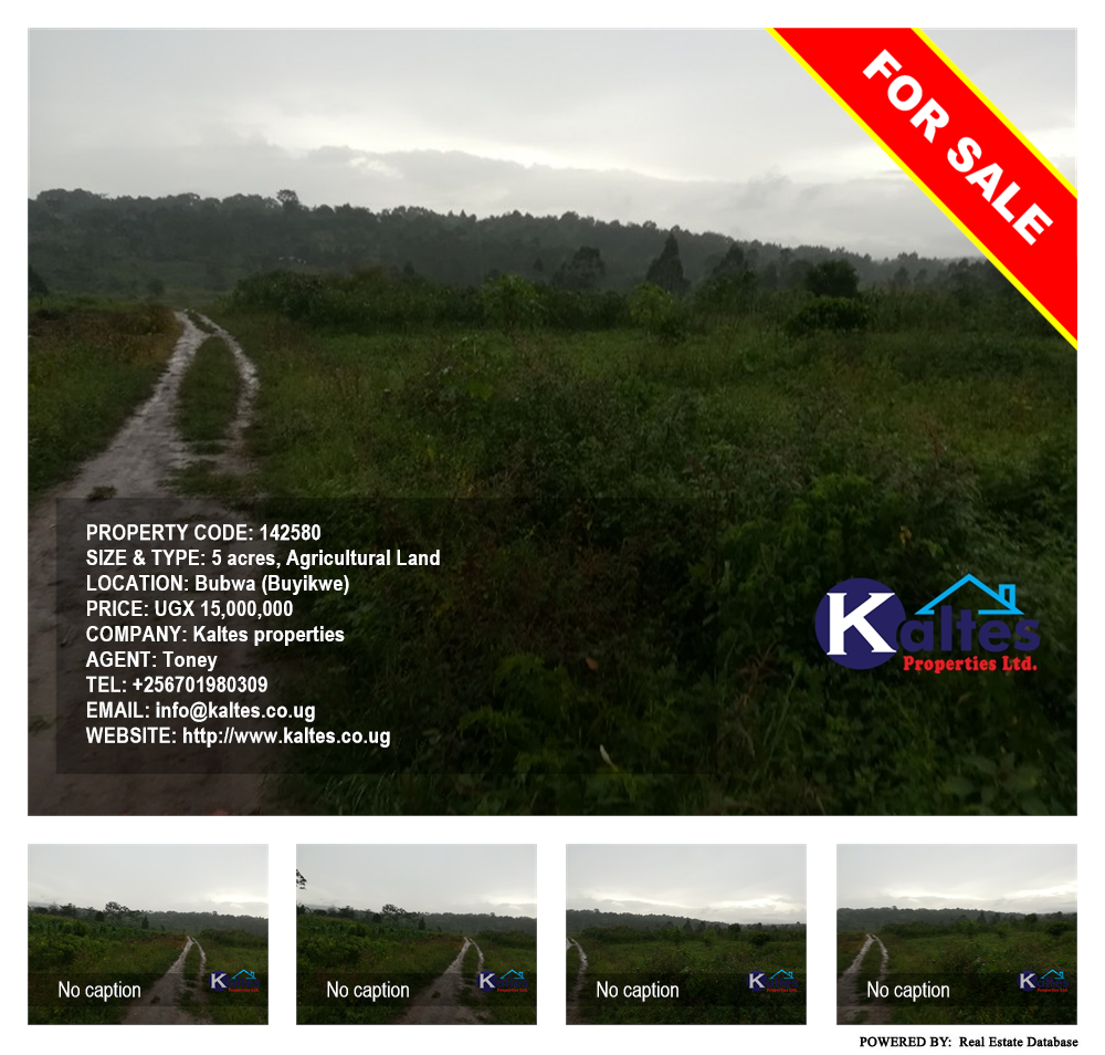 Agricultural Land  for sale in Bubwa Buyikwe Uganda, code: 142580