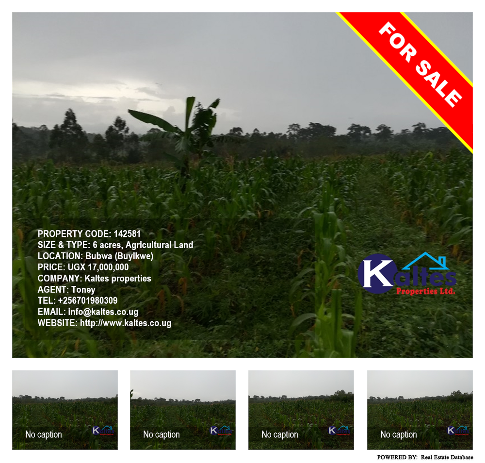 Agricultural Land  for sale in Bubwa Buyikwe Uganda, code: 142581