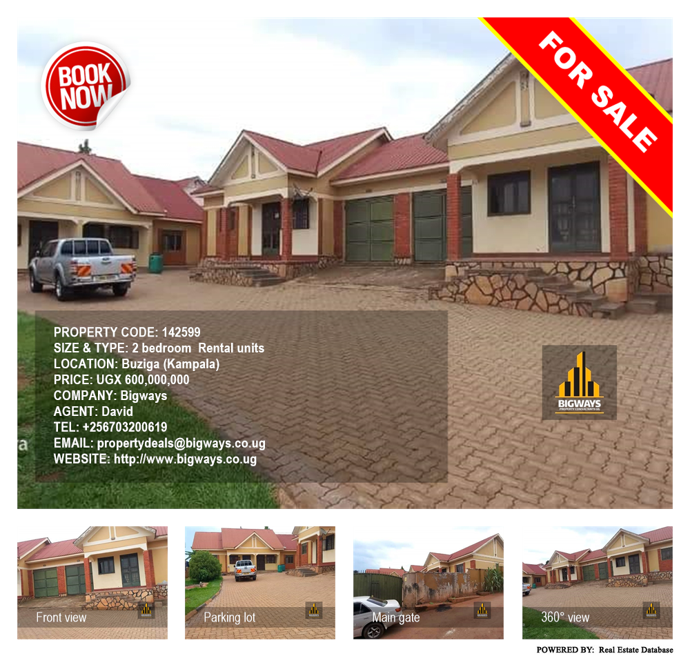 2 bedroom Rental units  for sale in Buziga Kampala Uganda, code: 142599