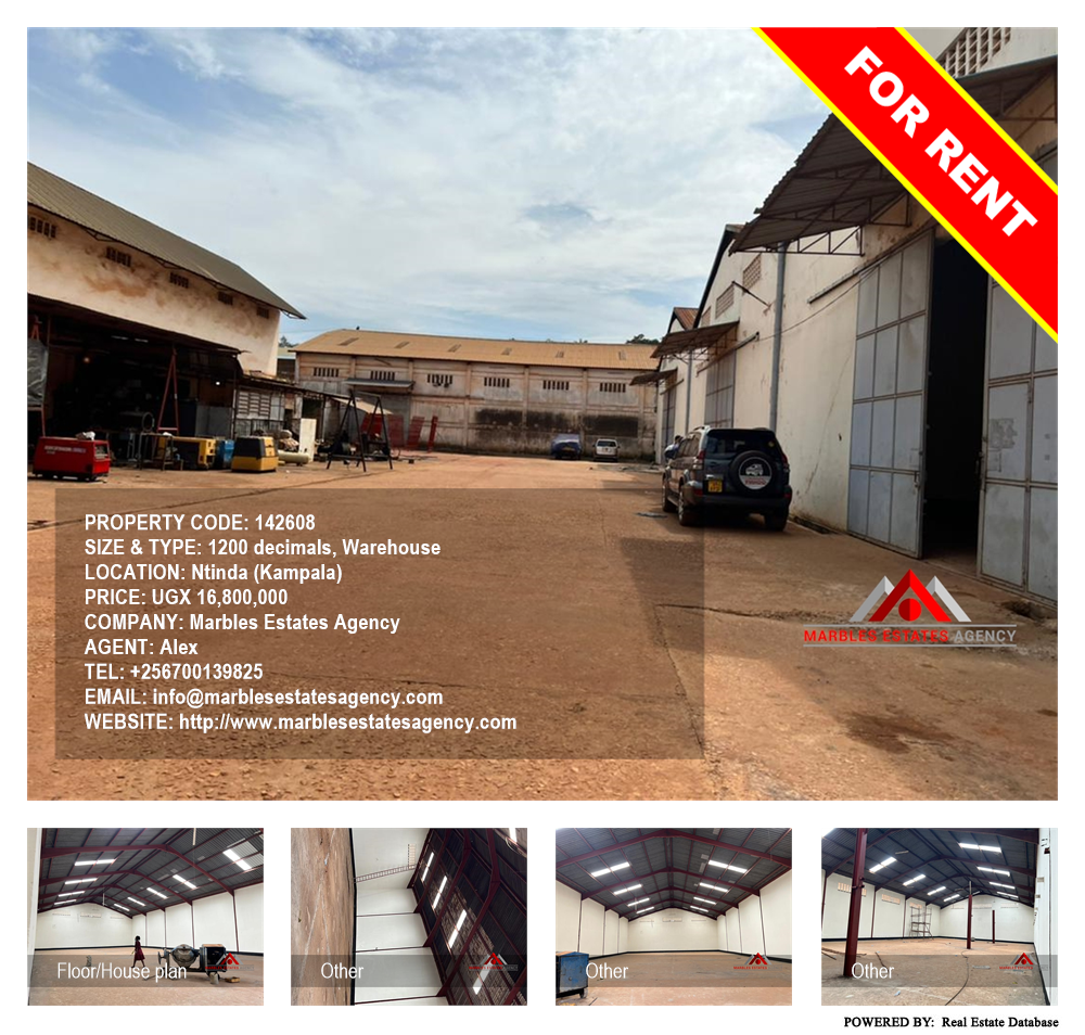 Warehouse  for rent in Ntinda Kampala Uganda, code: 142608
