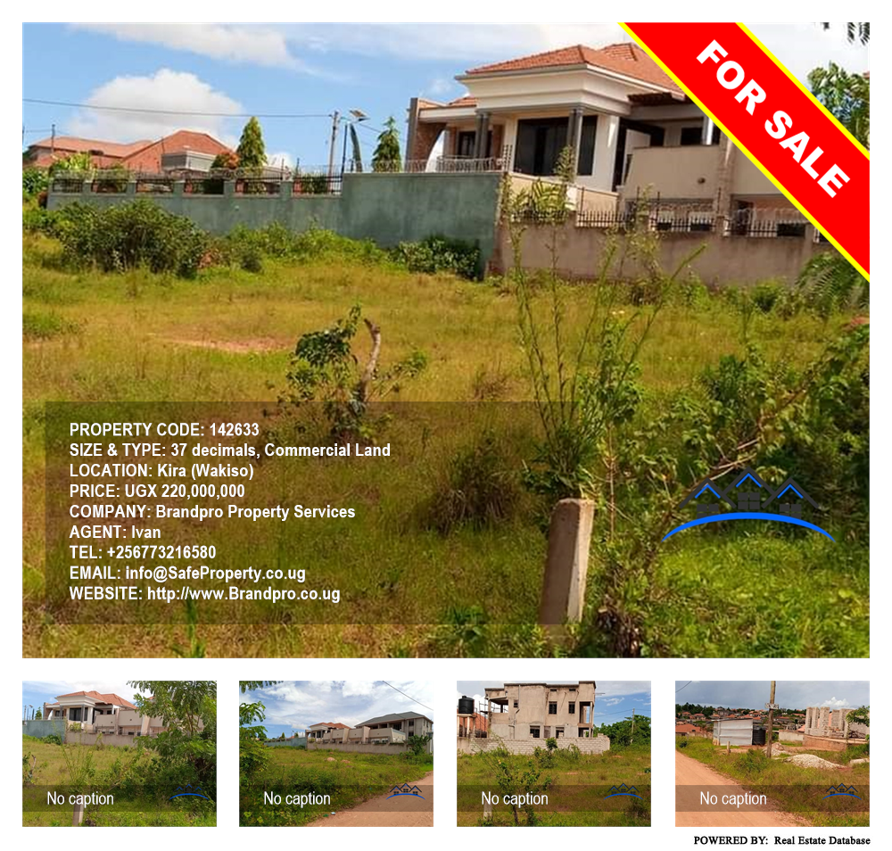 Commercial Land  for sale in Kira Wakiso Uganda, code: 142633