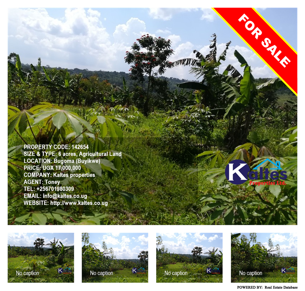 Agricultural Land  for sale in Bugoma Buyikwe Uganda, code: 142654