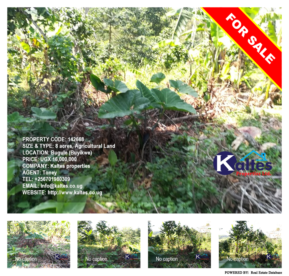 Agricultural Land  for sale in Bugule Buyikwe Uganda, code: 142668