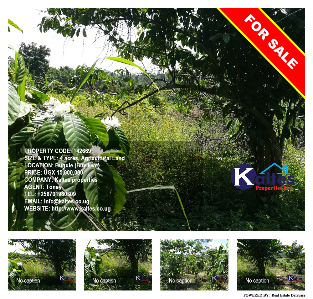 Agricultural Land  for sale in Bugule Buyikwe Uganda, code: 142669