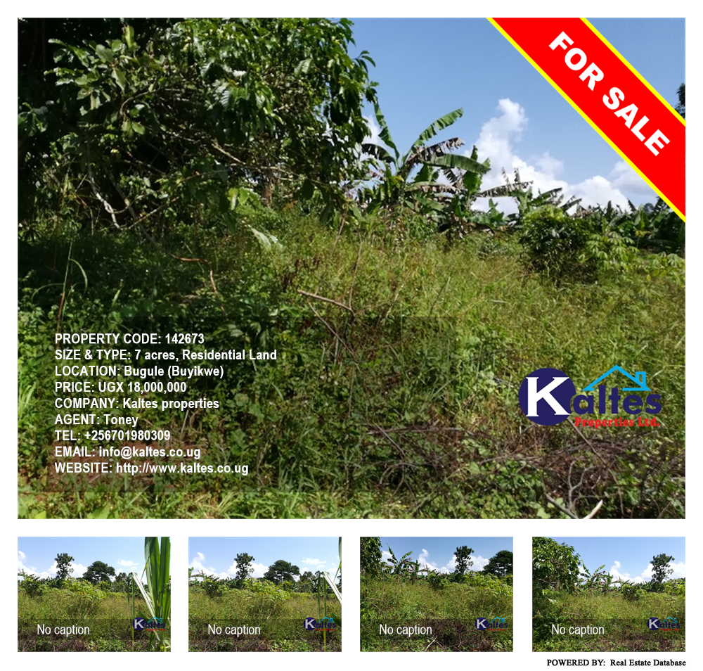 Residential Land  for sale in Bugule Buyikwe Uganda, code: 142673