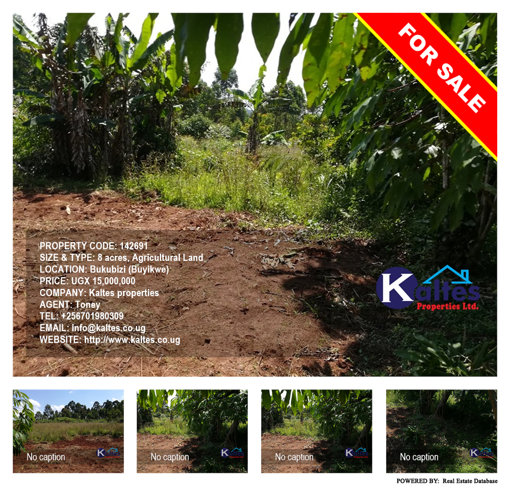 Agricultural Land  for sale in Bukubizi Buyikwe Uganda, code: 142691