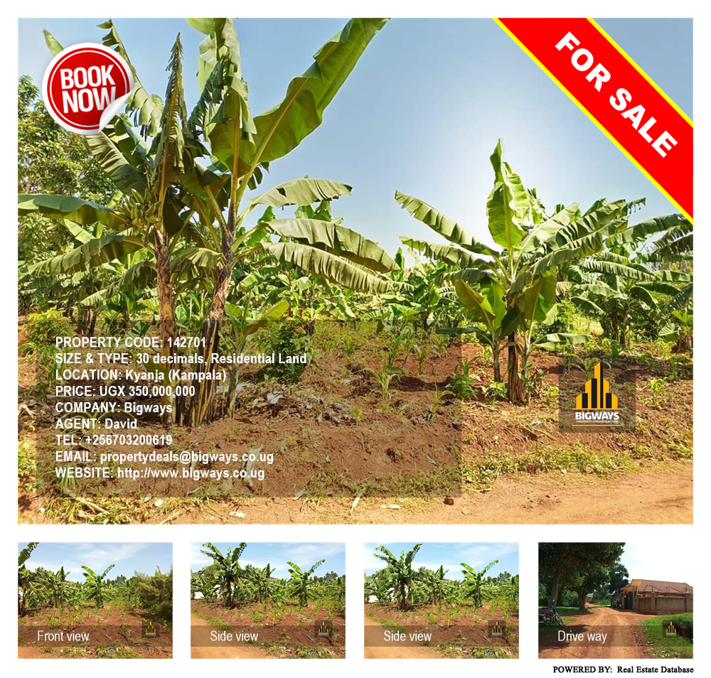 Residential Land  for sale in Kyanja Kampala Uganda, code: 142701