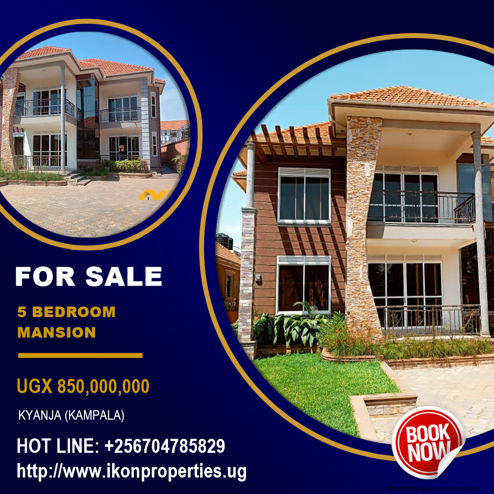 5 bedroom Mansion  for sale in Kyanja Kampala Uganda, code: 142706