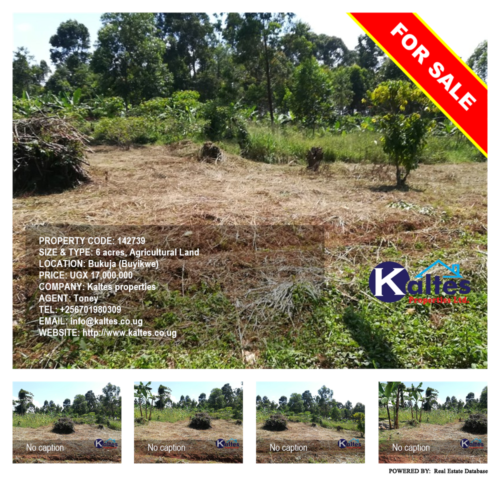 Agricultural Land  for sale in Bukuja Buyikwe Uganda, code: 142739