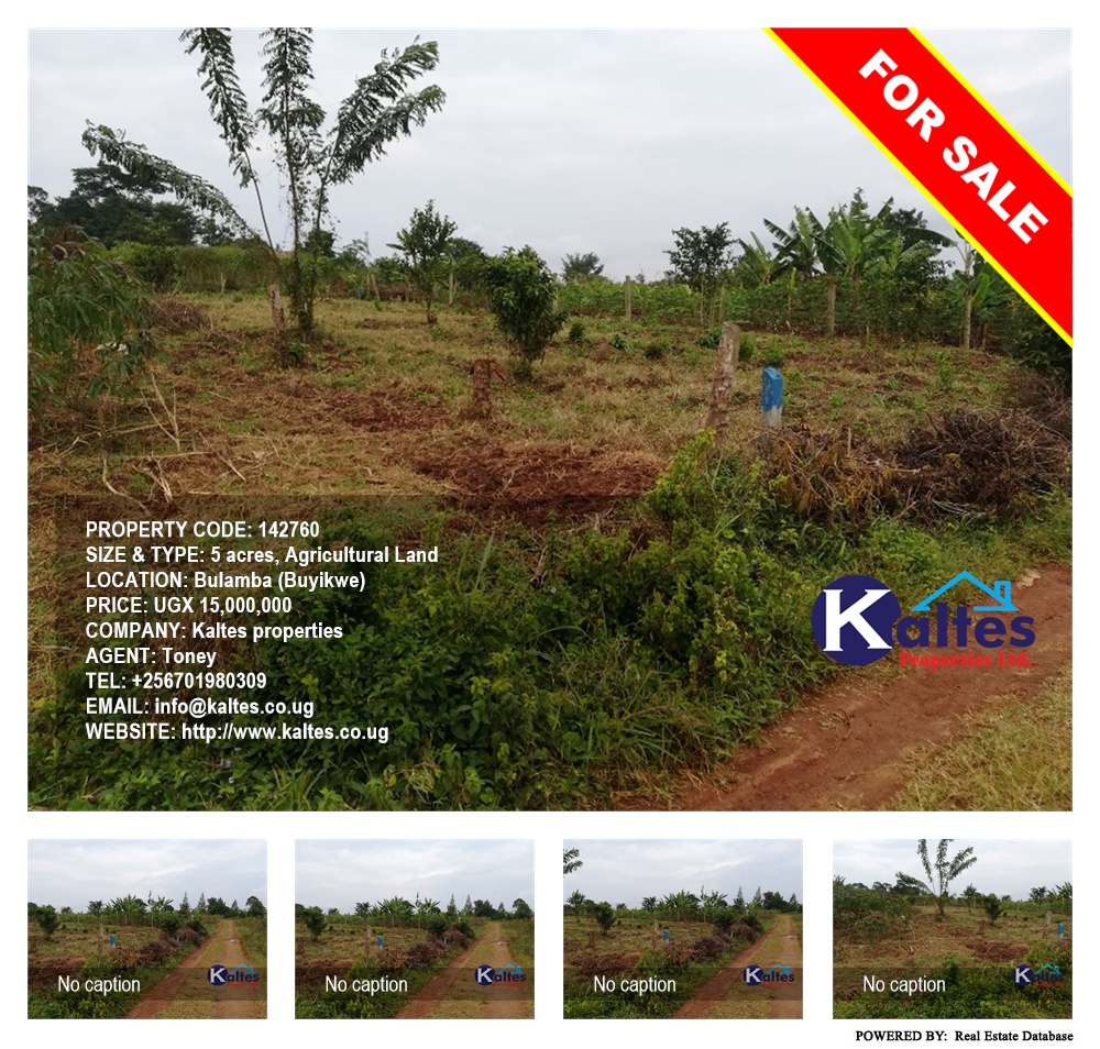 Agricultural Land  for sale in Bulamba Buyikwe Uganda, code: 142760