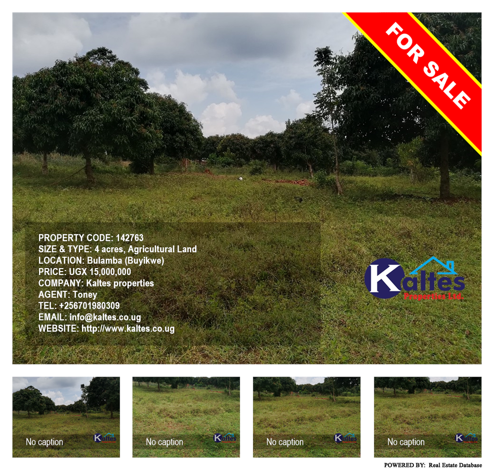 Agricultural Land  for sale in Bulamba Buyikwe Uganda, code: 142763
