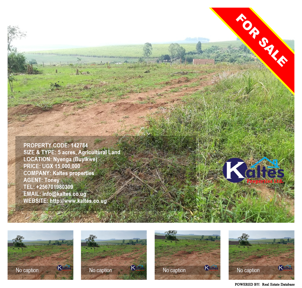 Agricultural Land  for sale in Nyenga Buyikwe Uganda, code: 142784