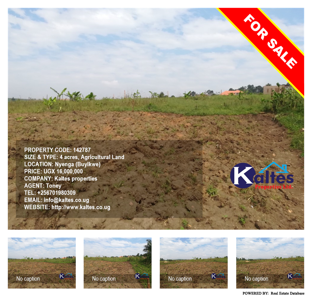 Agricultural Land  for sale in Nyenga Buyikwe Uganda, code: 142787