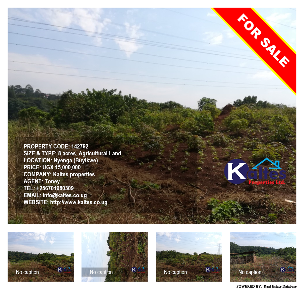 Agricultural Land  for sale in Nyenga Buyikwe Uganda, code: 142792