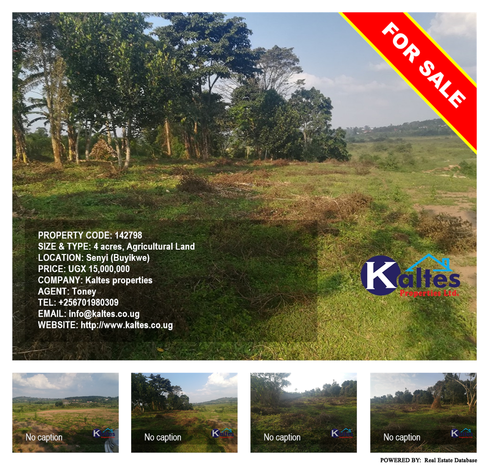 Agricultural Land  for sale in Senyi Buyikwe Uganda, code: 142798