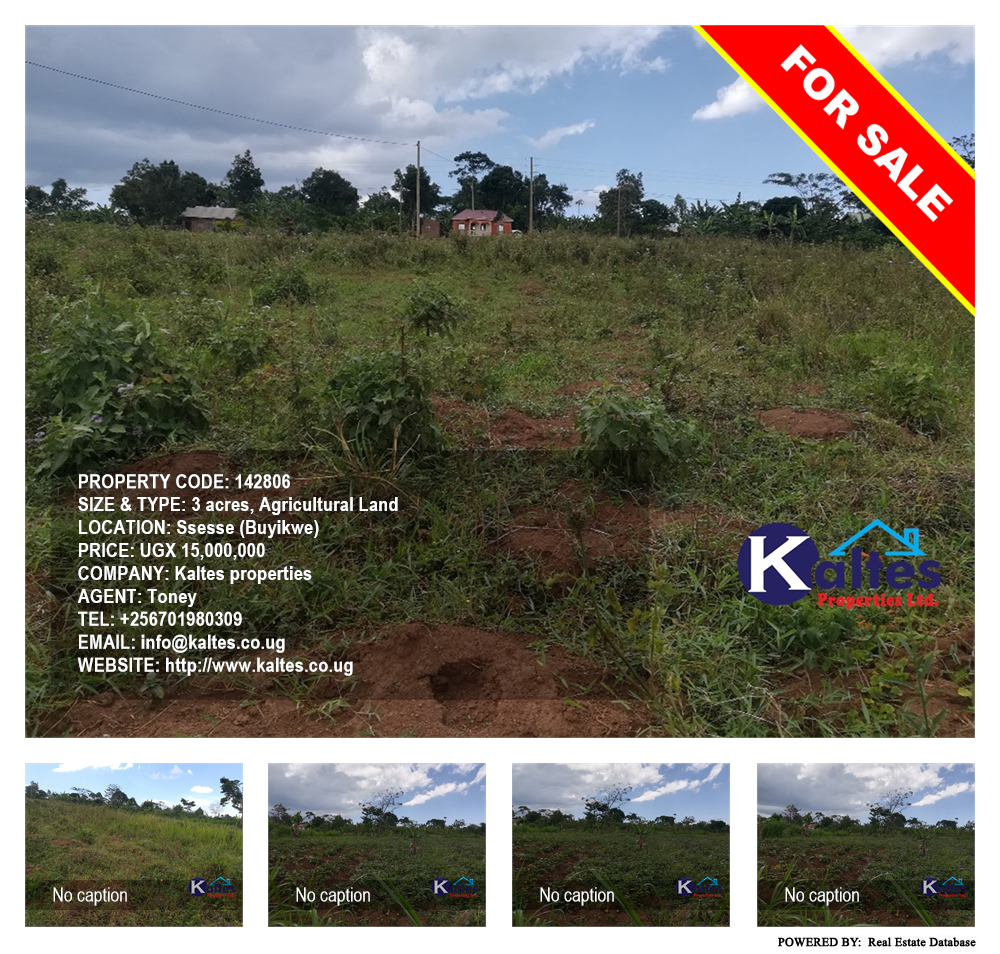 Agricultural Land  for sale in Ssesse Buyikwe Uganda, code: 142806