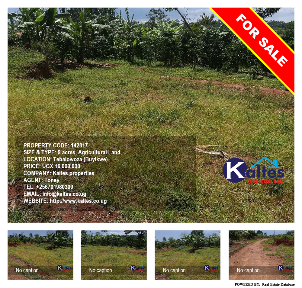 Agricultural Land  for sale in Tebalowoza Buyikwe Uganda, code: 142817