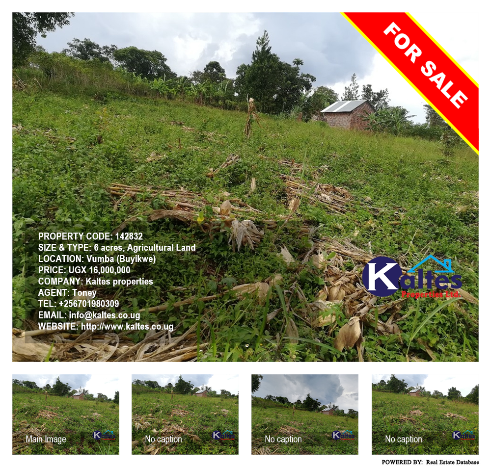 Agricultural Land  for sale in Vvumba Buyikwe Uganda, code: 142832