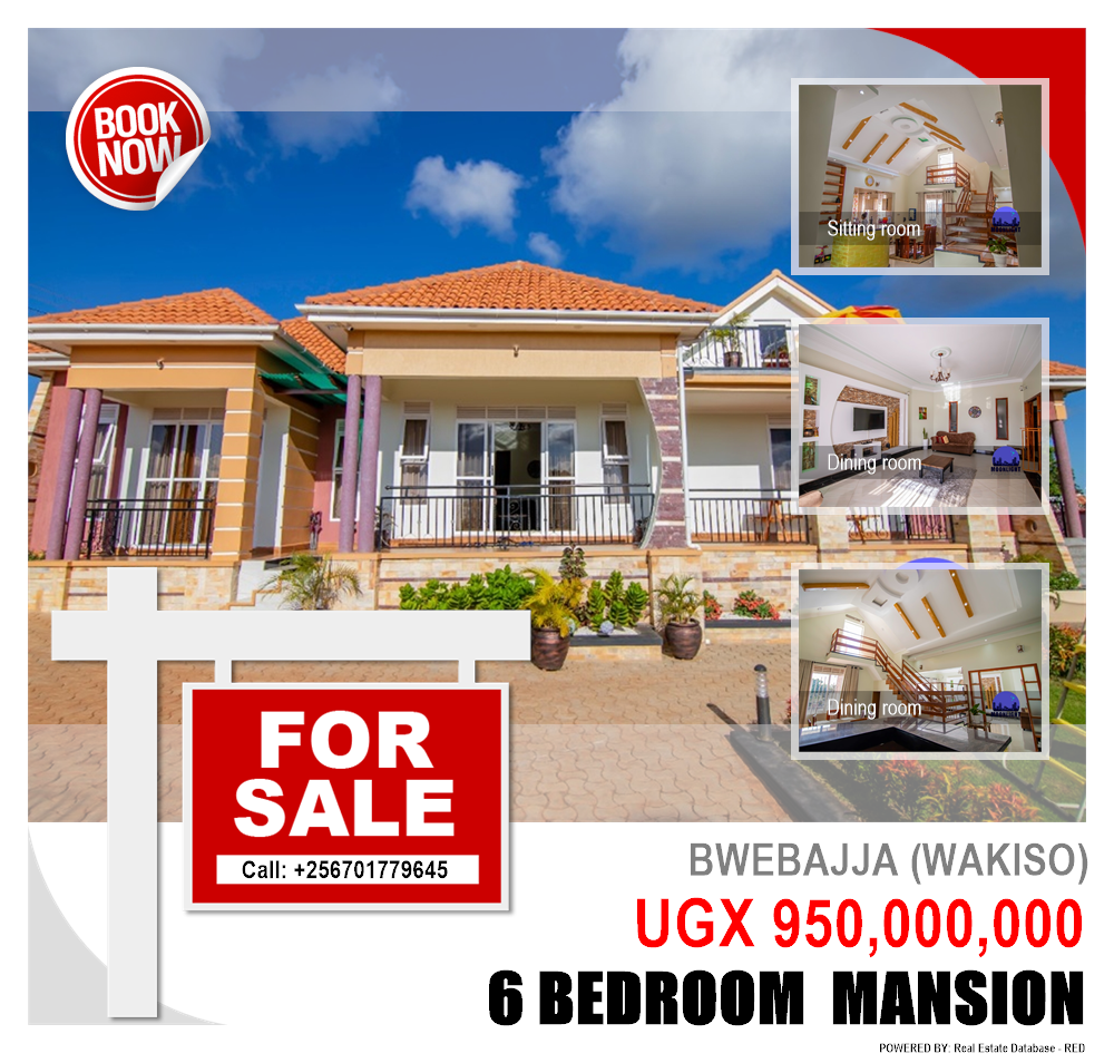 6 bedroom Mansion  for sale in Bwebajja Wakiso Uganda, code: 142848