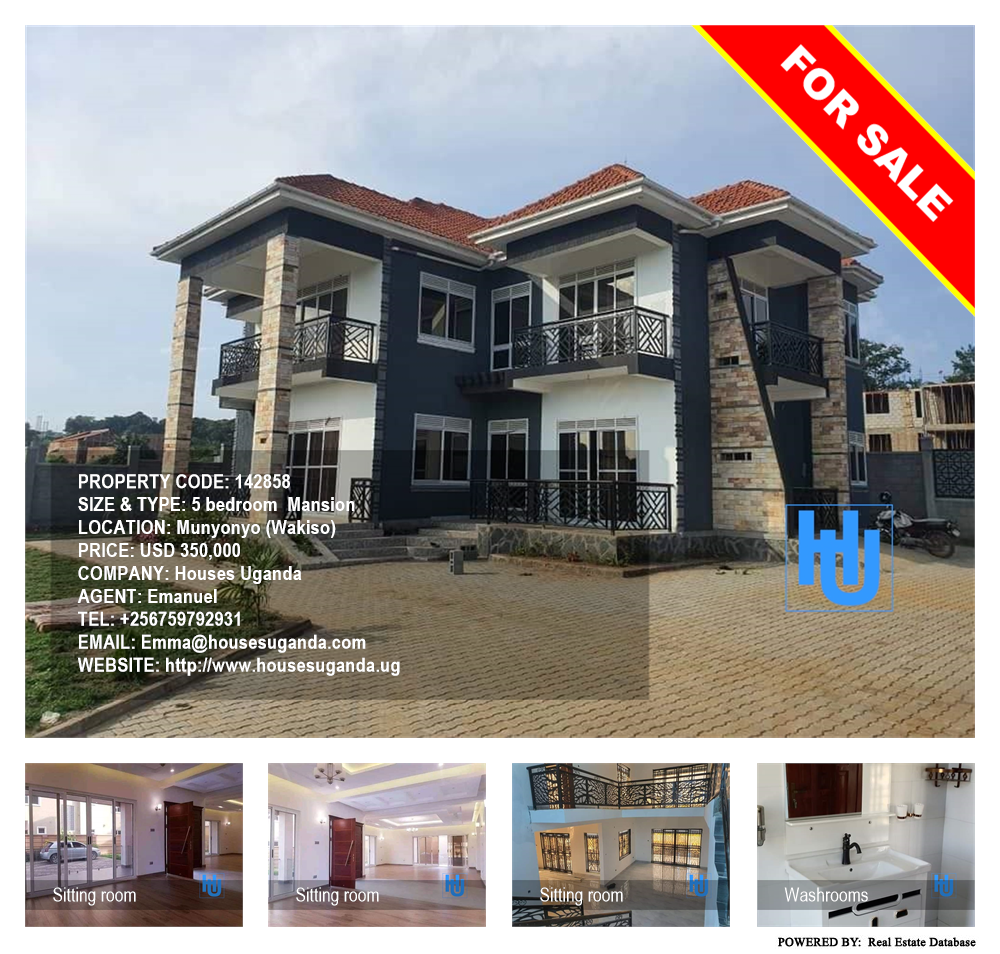 5 bedroom Mansion  for sale in Munyonyo Wakiso Uganda, code: 142858