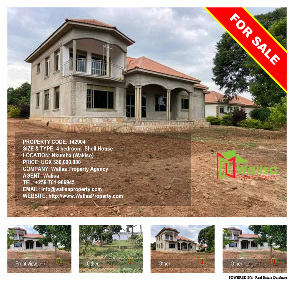 4 bedroom Shell House  for sale in Nkumba Wakiso Uganda, code: 142904