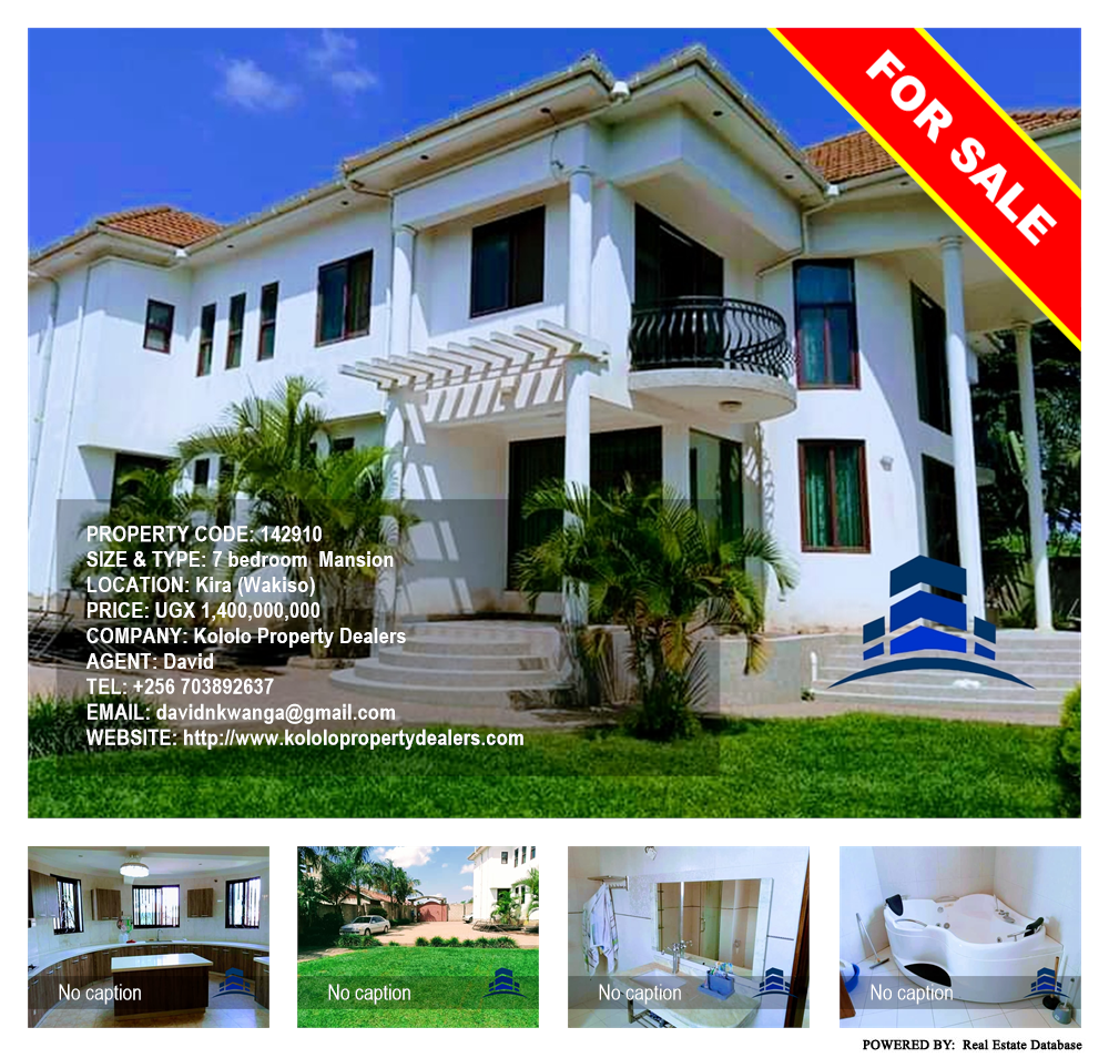7 bedroom Mansion  for sale in Kira Wakiso Uganda, code: 142910