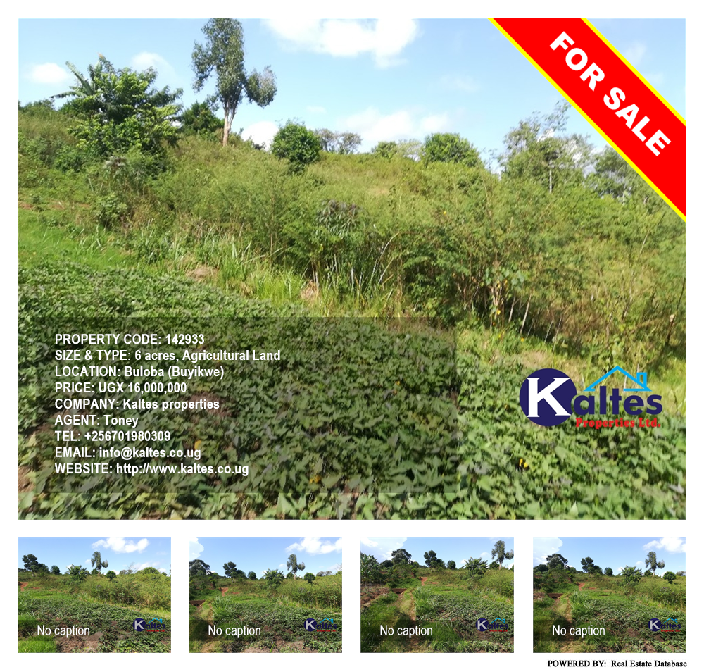 Agricultural Land  for sale in Buloba Buyikwe Uganda, code: 142933