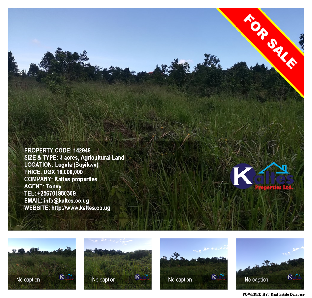 Agricultural Land  for sale in Lugala Buyikwe Uganda, code: 142949