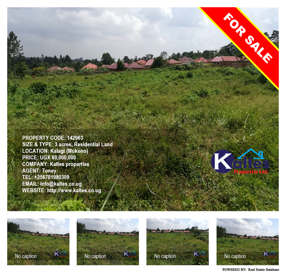 Residential Land  for sale in Kalagi Mukono Uganda, code: 142963
