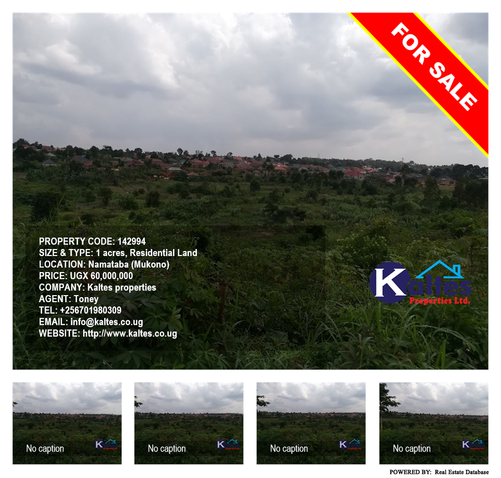 Residential Land  for sale in Namataba Mukono Uganda, code: 142994
