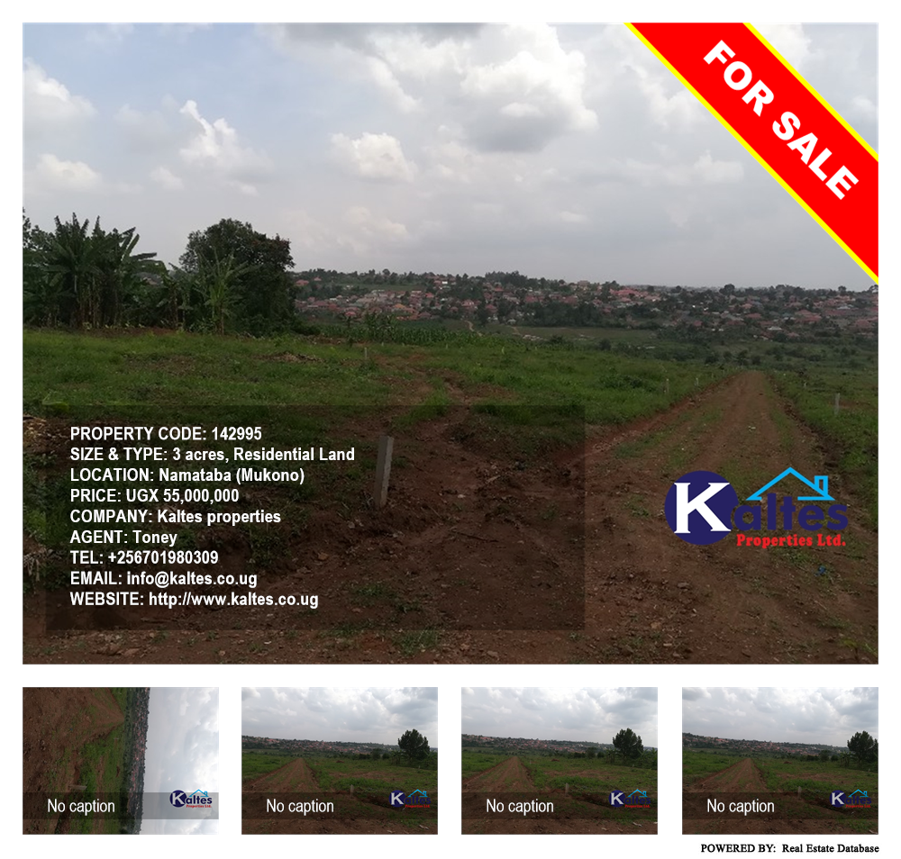 Residential Land  for sale in Namataba Mukono Uganda, code: 142995