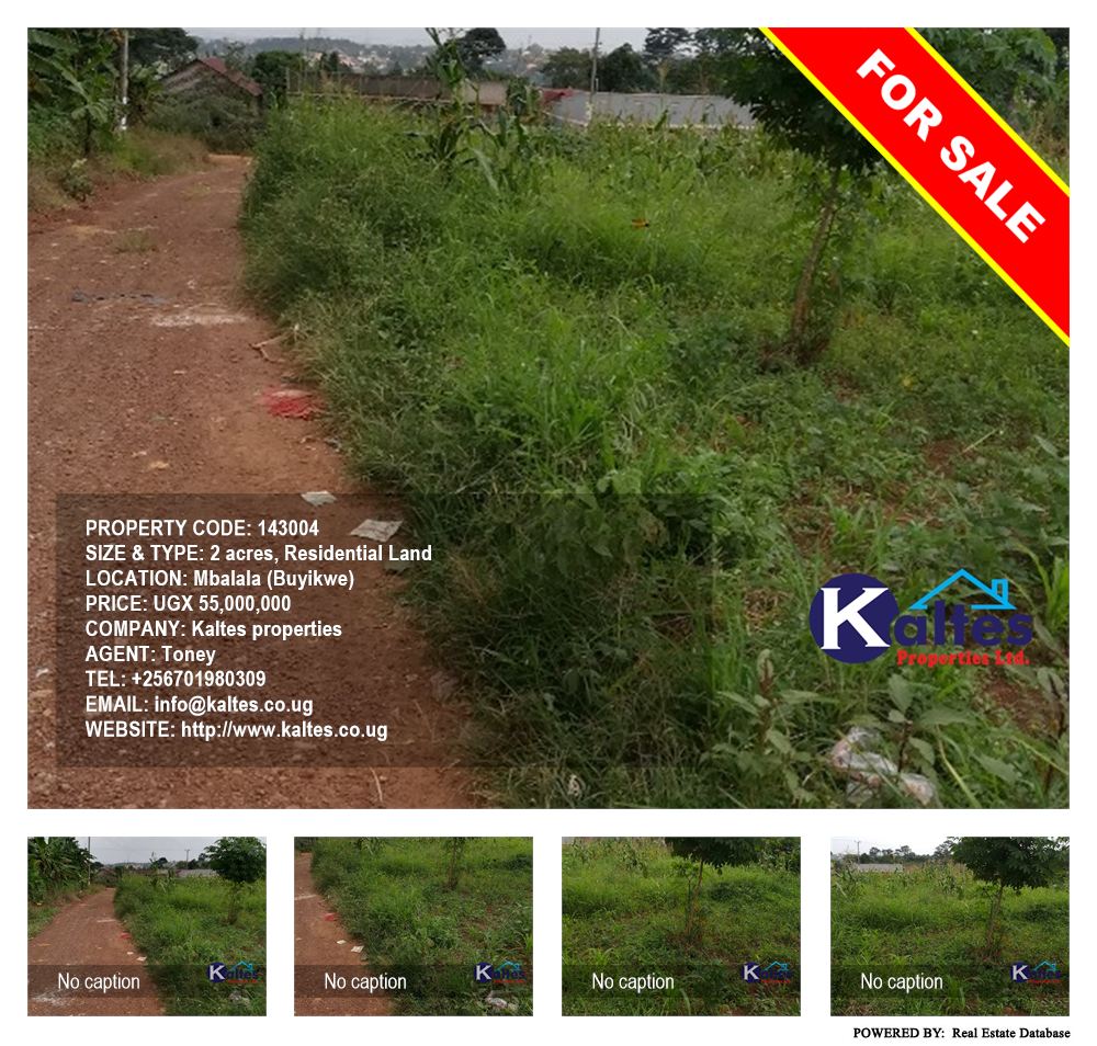 Residential Land  for sale in Mbalala Buyikwe Uganda, code: 143004