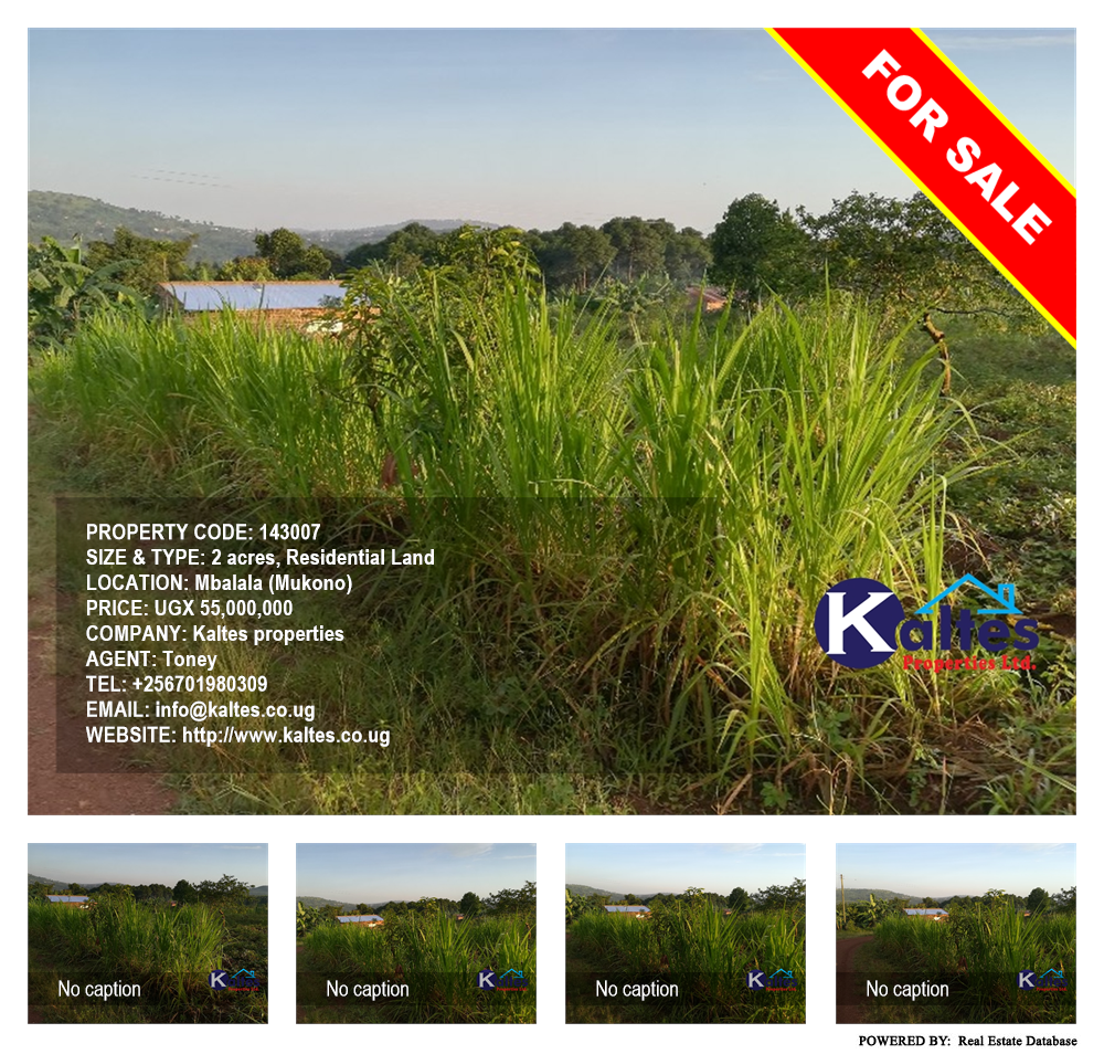 Residential Land  for sale in Mbalala Mukono Uganda, code: 143007
