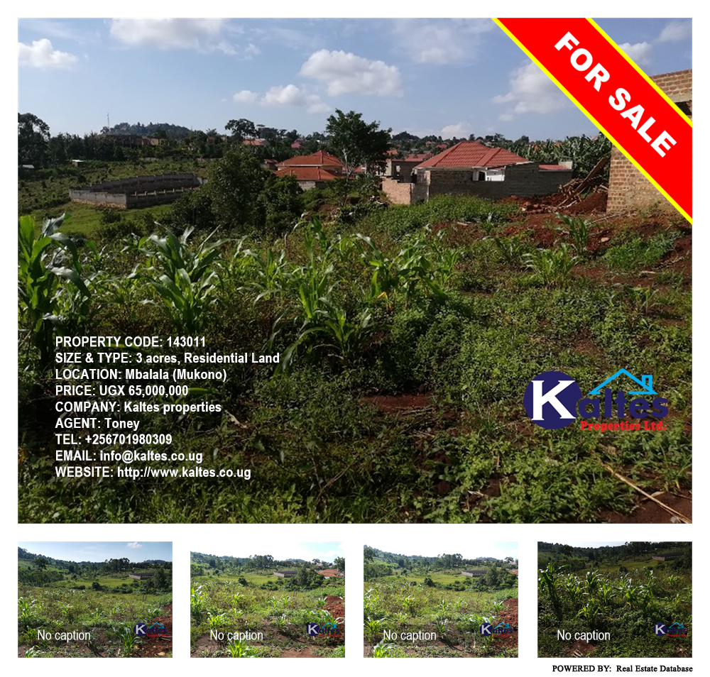 Residential Land  for sale in Mbalala Mukono Uganda, code: 143011