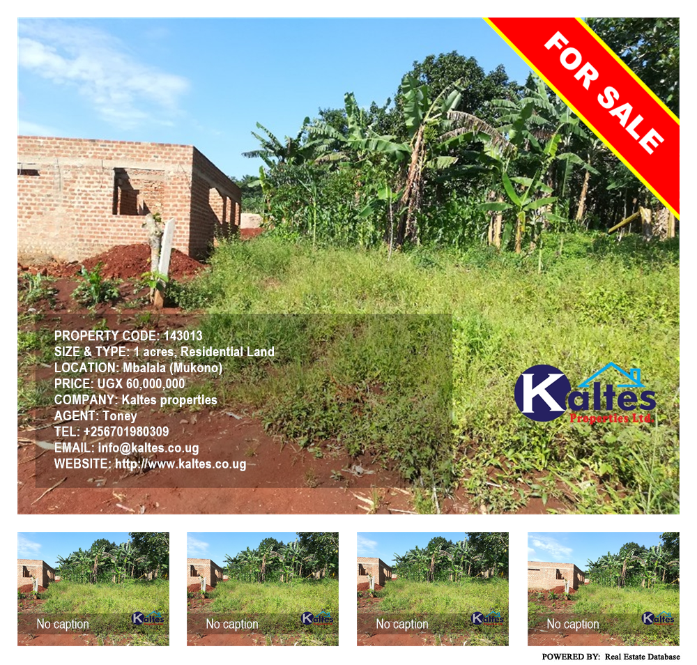 Residential Land  for sale in Mbalala Mukono Uganda, code: 143013