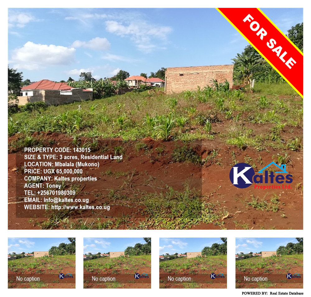 Residential Land  for sale in Mbalala Mukono Uganda, code: 143015