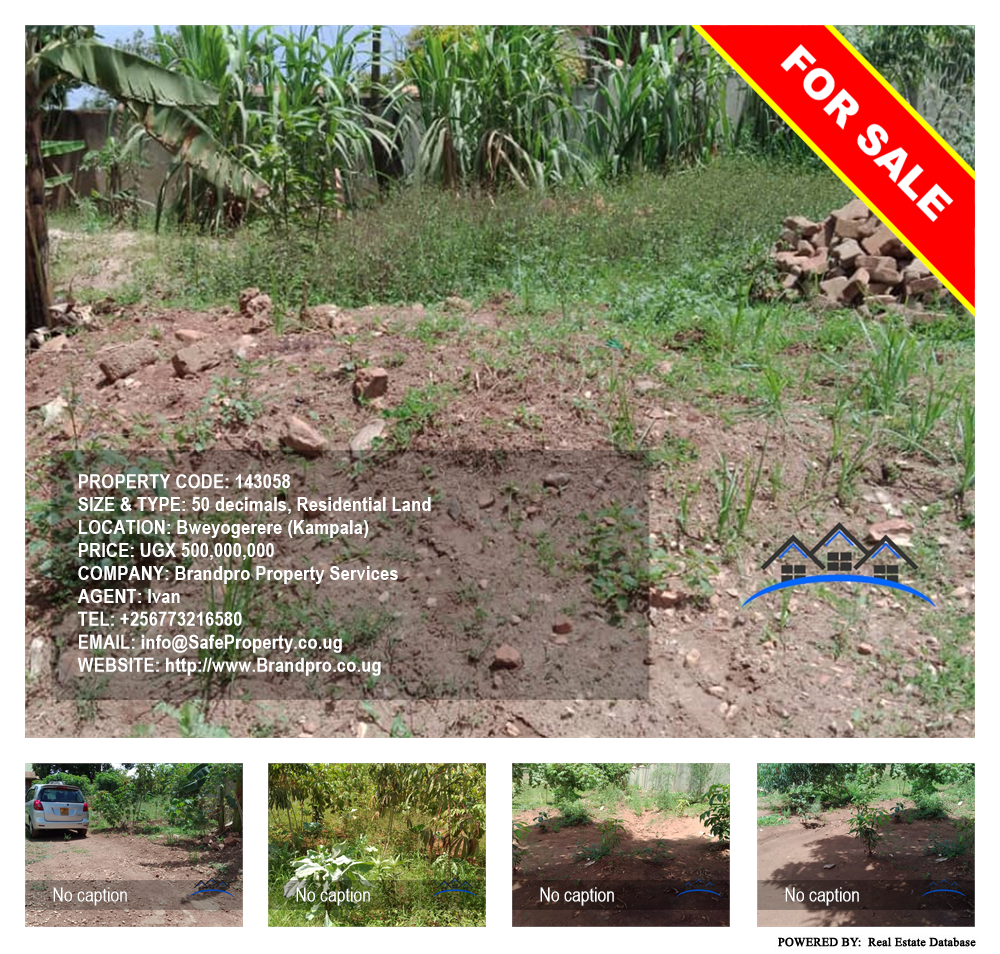 Residential Land  for sale in Bweyogerere Kampala Uganda, code: 143058