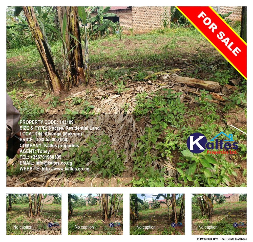 Residential Land  for sale in Kiyunga Mukono Uganda, code: 143109