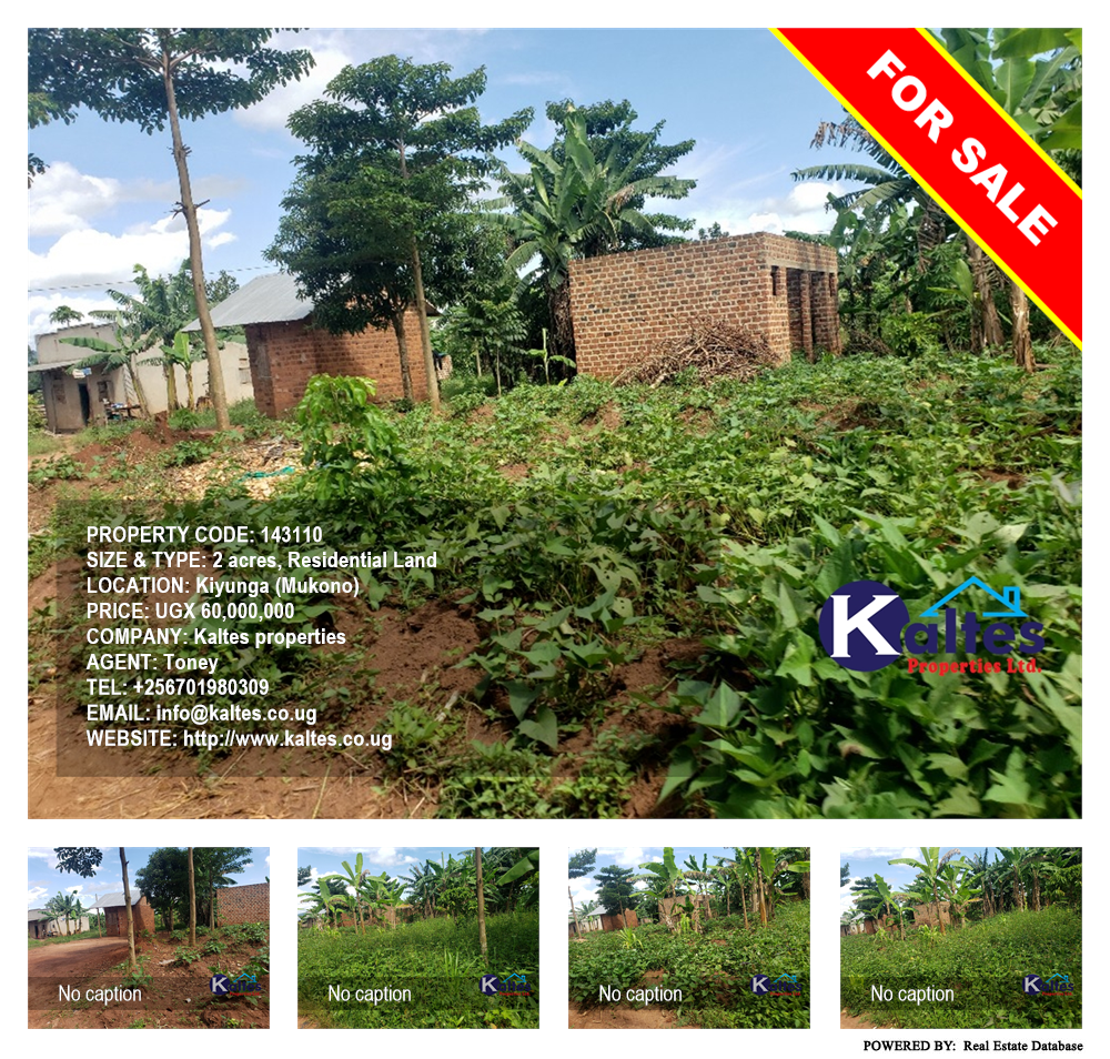 Residential Land  for sale in Kiyunga Mukono Uganda, code: 143110