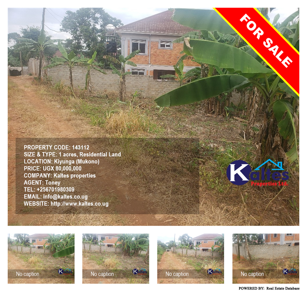 Residential Land  for sale in Kiyunga Mukono Uganda, code: 143112