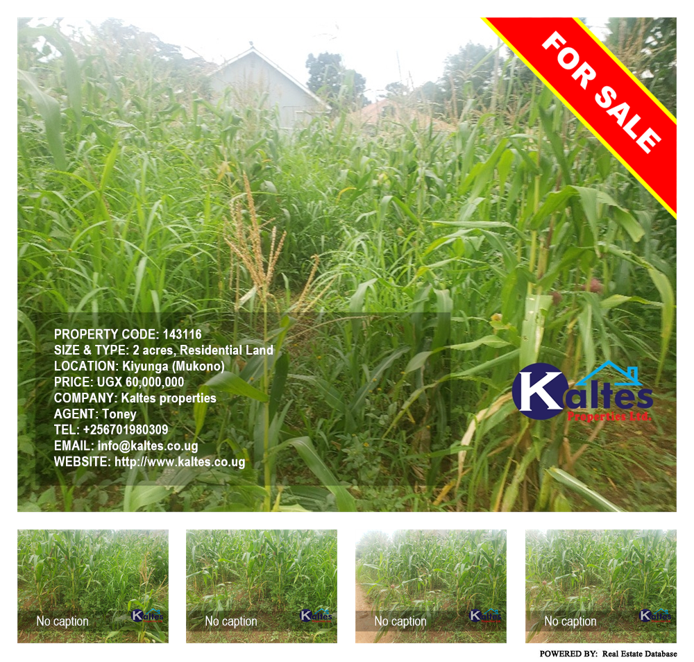 Residential Land  for sale in Kiyunga Mukono Uganda, code: 143116