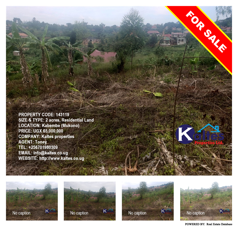 Residential Land  for sale in Kabembe Mukono Uganda, code: 143119