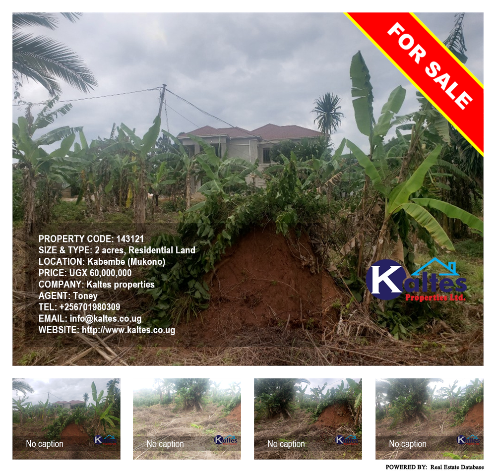 Residential Land  for sale in Kabembe Mukono Uganda, code: 143121