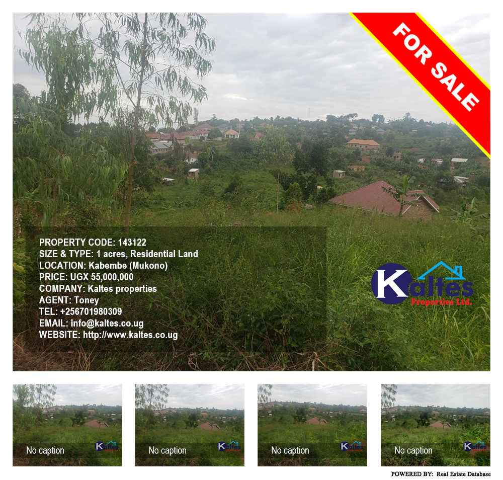Residential Land  for sale in Kabembe Mukono Uganda, code: 143122