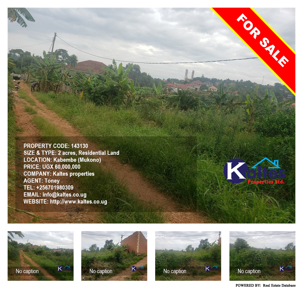 Residential Land  for sale in Kabembe Mukono Uganda, code: 143130